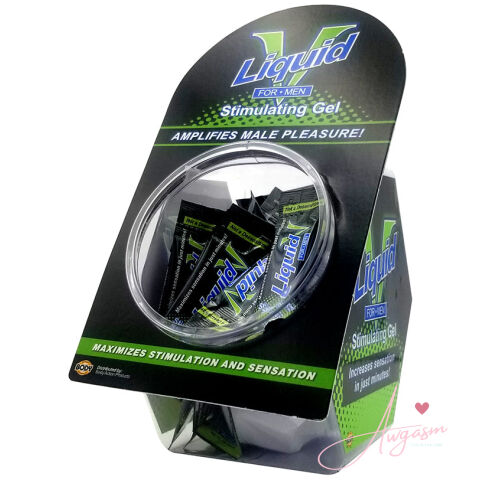 Liquid V For Men Stimulating Gel Foil Display of 50