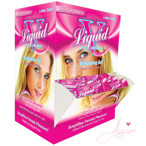 Liquid V For Women Stimulating Gel Foil Display of 50 (Box)