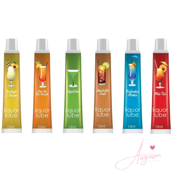 Liquor Lube 10ml Resealable Tubes-Assorted Flavors Display of 72 - Image 2