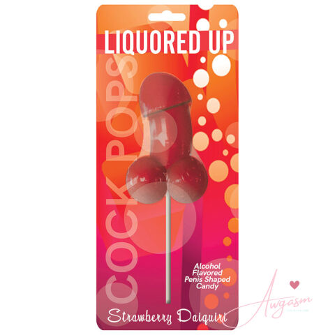 Liquored Up Cock Pops-Strawberry Daiquiri