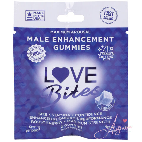 Love Bites Male Sensual Gummies 2pk Singles