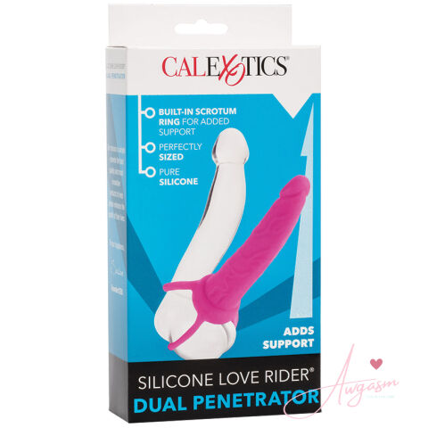 Love Rider Silicone Dual Penetrator Pink