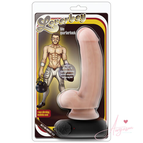 Loverboy The Quarterback Vibrating Cock-Vanilla 7"