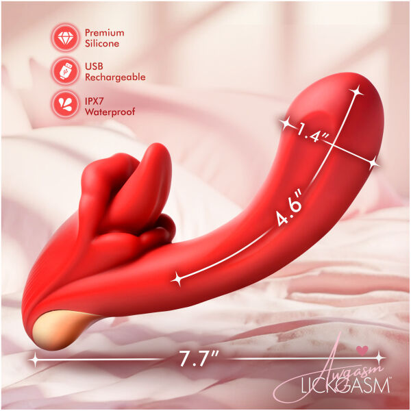 Lusty Licker Licking Silicone Vibrator - Image 5
