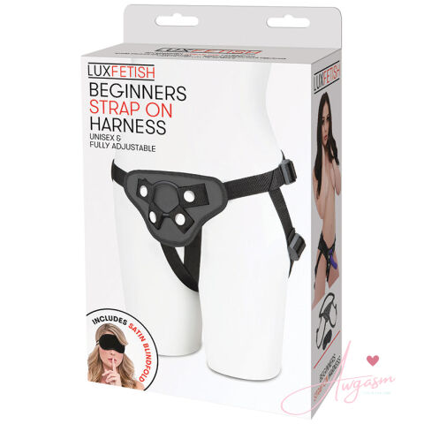 Lux Fetish Beginners Strap-on Harness-Black