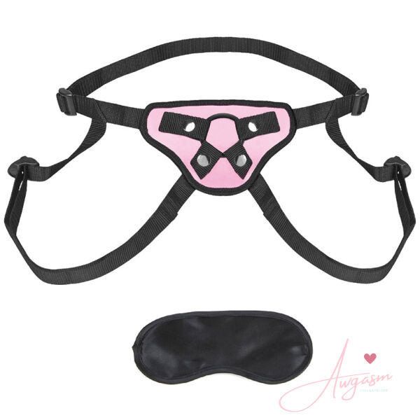 Lux Fetish Pretty in Pink Strap-on Harness-Pink - Image 3