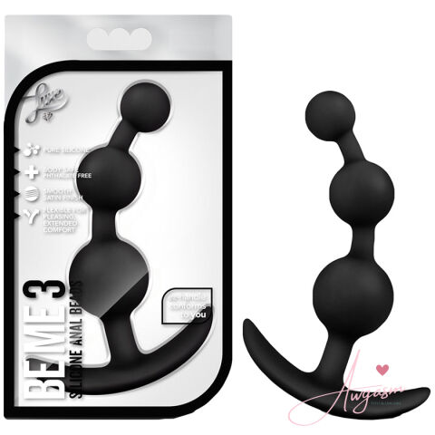 Luxe Be Me 3 Anal Plug-Black