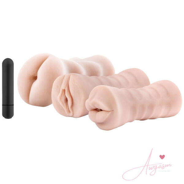 M for Men Soft and Wet Self-Lubricating Vibrating 3-Pack - Image 2