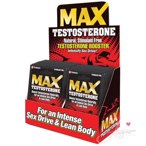 MAX Testosterone Single Pack Display of 24