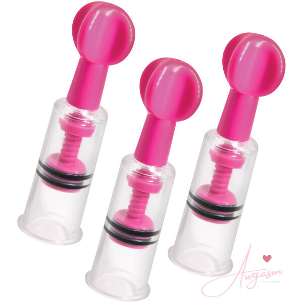 MAXtwist Clit & Nipple Triple Sucker Set - Pink - Image 5