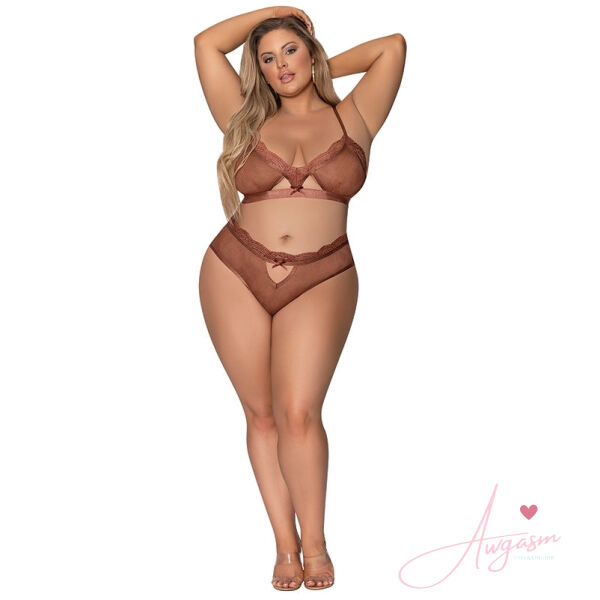 Magic Silk Bralette & G-Panty-Brown QUEEN-Boxed - Image 2