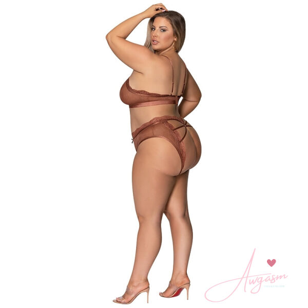 Magic Silk Bralette & G-Panty-Brown QUEEN-Boxed - Image 4