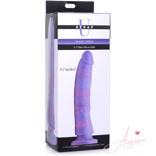 Magic Stick Glitter Silicone Dildo - 9.5 Inch - Image 8