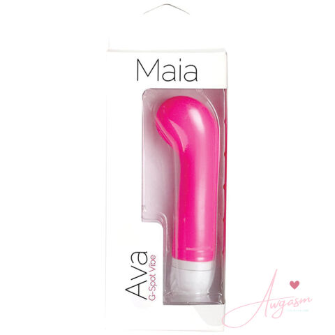 Maia Ava Silicone G-Spot Vibe-Neon Pink
