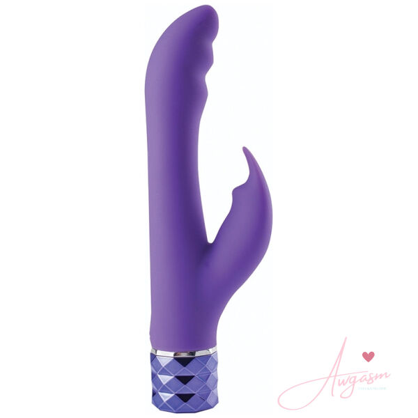 Maia Hailey Crystal Gems Dual Rabbit-Neon Purple 6 - Image 2