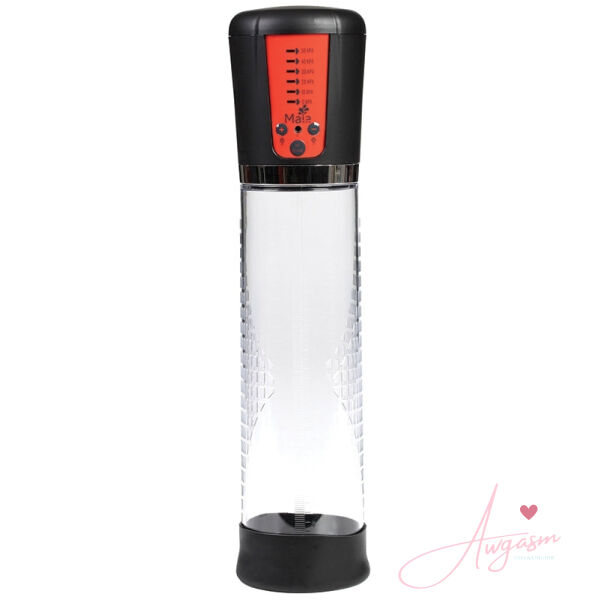 Maia Jackson Rechargeable Enlargement Penis Pump-Grey/Orange - Image 2