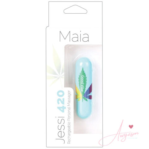Maia Jessi 420 Rechargeable Mini Bullet-Blue