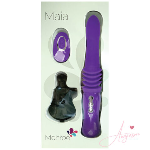 Maia Monroe Thrusting Portable Love Machine-Purple 15
