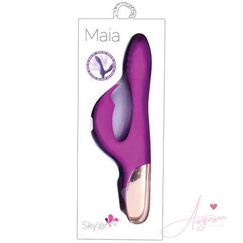 Maia Skyler Rechargeable Bendable Rabbit-Purple 8.5