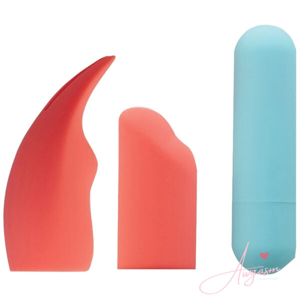 Maia Sydney Rechargeable Mini Bullet With 2 Sleeves-Teal - Image 2