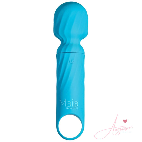 Maia Vibelite Dolly Rechargeable Silicone Mini Wand-Blue - Image 2