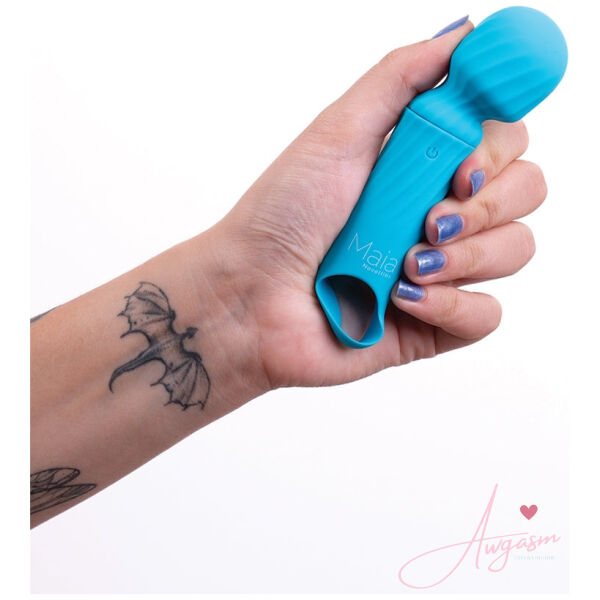Maia Vibelite Dolly Rechargeable Silicone Mini Wand-Blue - Image 3