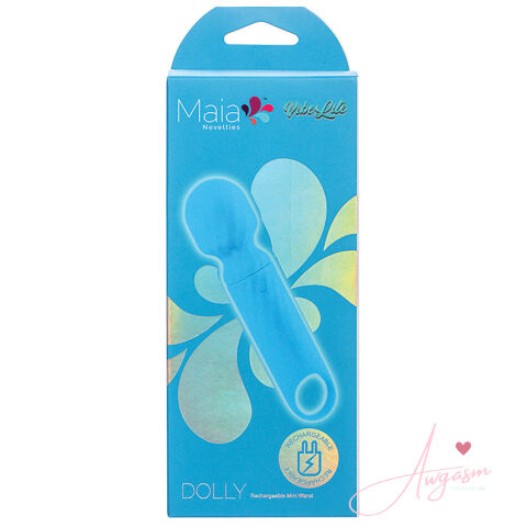 Maia Vibelite Dolly Rechargeable Silicone Mini Wand-Blue