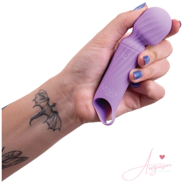 Maia Vibelite Dolly Rechargeable Silicone Mini Wand-Purple - Image 3