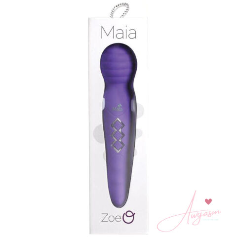 Maia Zoe Twisty Rechargeable Vibrating Wand-Purple