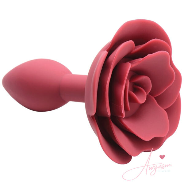 Master Series Booty Bloom Silicone Rose Anal Plug Small - Image 2