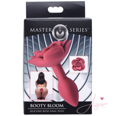 Master Series Booty Bloom Silicone Rose Anal Plug Small