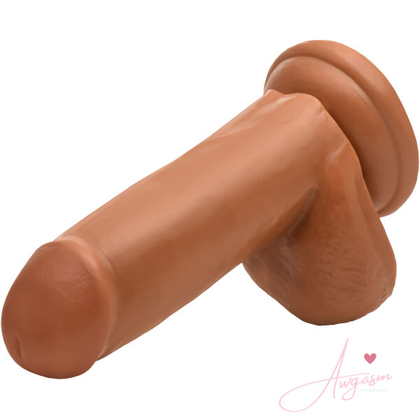 Medium Suction Cup Dildo with Balls - 6 Inch - Image 2