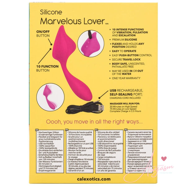 Mini Marvels Silicone Marvelous Lover-Pink - Image 3