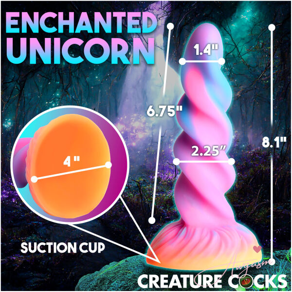 Moon Rider Glow-in-the-dark unicorn Dildo - Image 4