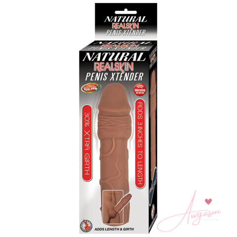 Natural Realskin Penis Xtender-Brown