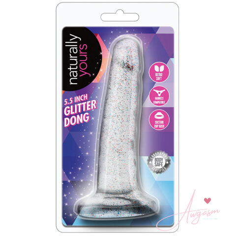 Naturally Yours Glitter Dong-Clear 5.5