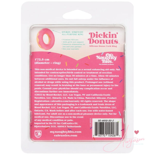 Naughty Bits Dickin' Donuts Silicone Donut Cock Ring - Image 4