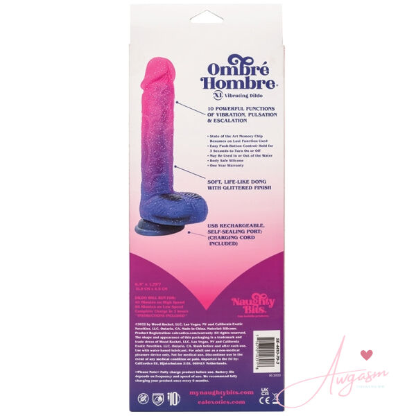 Naughty Bits Ombre Hombre XL Vibrating Dildo - Image 4