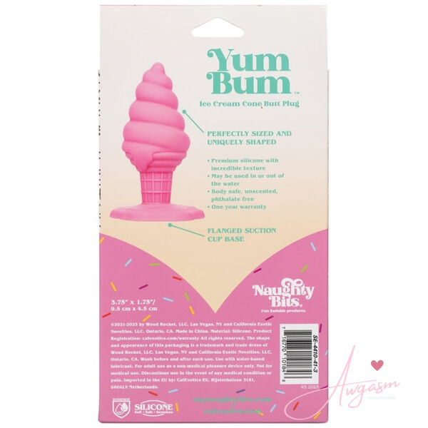 Naughty Bits Yum Bum Ice Cream Cone Butt Plug - Image 4