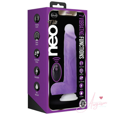 Neo Elite Encore Vibrating Dildo-Purple 8