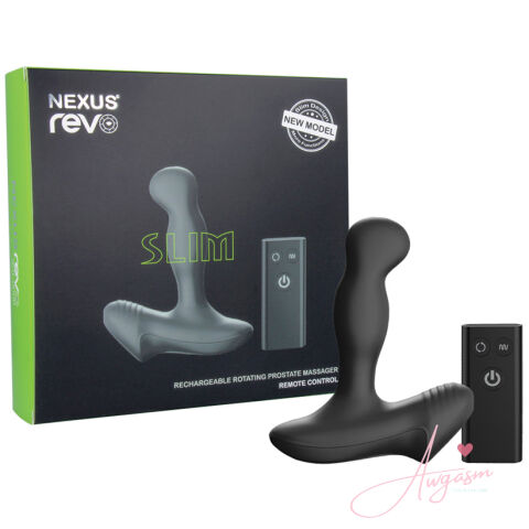 Nexus Revo Slim Rotating Prostate Massager-Black