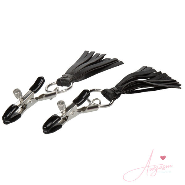 Nipple Play Playful Tassels Nipple Clamps-Black - Image 2