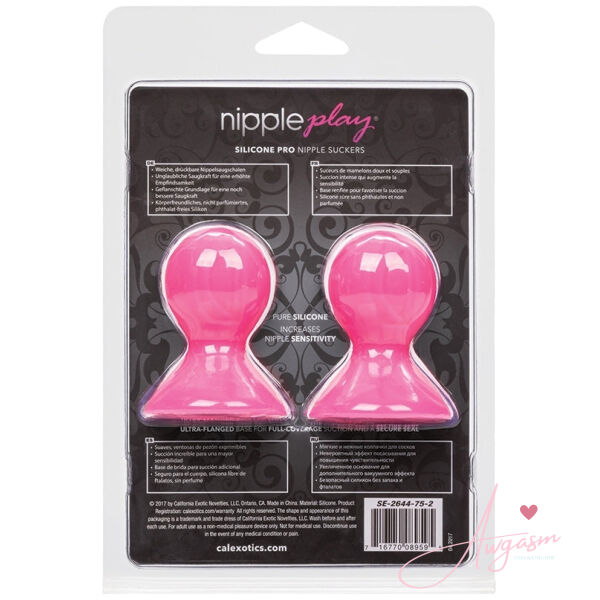 Nipple Play Silicone Pro Nipple Suckers-Pink - Image 3