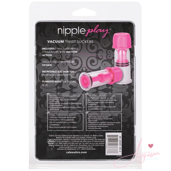Nipple Play Vacuum Twist Suckers-Pink - Image 3