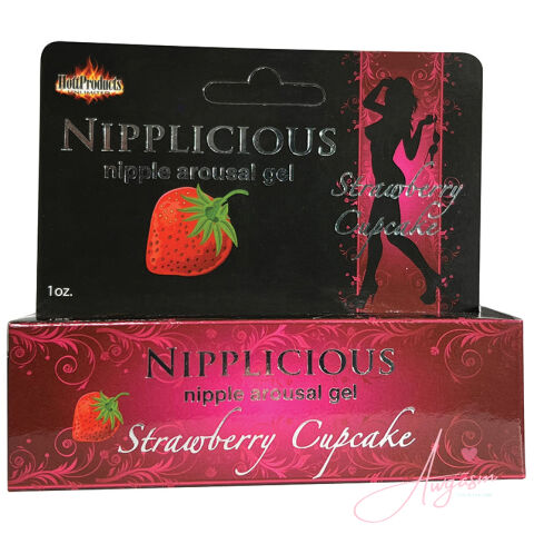Nipplicious Arousal Gel-Strawberry 1oz