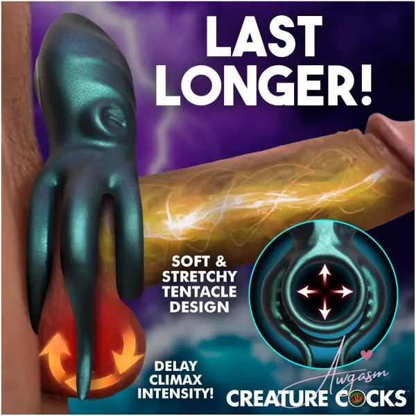 Octo Grip Vibrating Silicone Cock Ring - Image 3