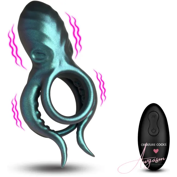 Octo Grip Vibrating Silicone Cock Ring - Image 5