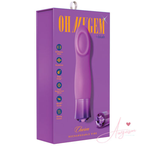 Oh My Gem Charm-Amethyst