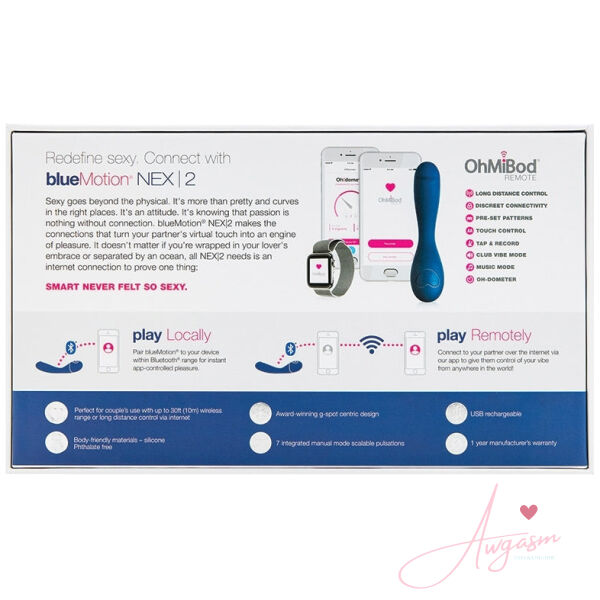 OhMiBod blueMotion NEX|2 (2nd Generation)-Navy Blue - Image 3