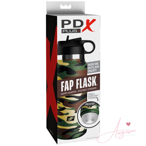 PDX Plus Fap Flask Happy Camper-Frosted